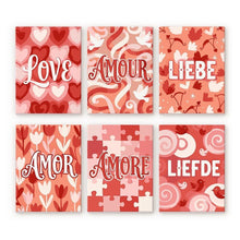 Carica l'immagine nel visualizzatore di Gallery, Mini Set Dipingere con i numeri 15x20cm (6 pezzi) - Cuori Dolci Figured'Art