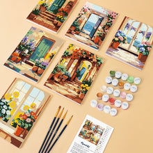 Carica l'immagine nel visualizzatore di Gallery, Mini Set Dipingere con i numeri 15x20cm (6 pezzi) - Ingressi primaverili