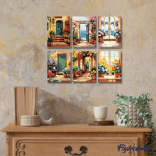 Carica l'immagine nel visualizzatore di Gallery, Mini Set Dipingere con i numeri 15x20cm (6 pezzi) - Ingressi primaverili