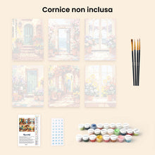 Carica l'immagine nel visualizzatore di Gallery, Mini Set Dipingere con i numeri 15x20cm (6 pezzi) - Ingressi primaverili