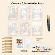 Carica l'immagine nel visualizzatore di Gallery, Mini Set Dipingere con i numeri 15x20cm (6 pezzi) - Ingressi primaverili