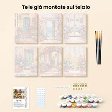 Carica l'immagine nel visualizzatore di Gallery, Mini Set Dipingere con i numeri 15x20cm (6 pezzi) - Ingressi primaverili