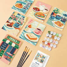 Carica l'immagine nel visualizzatore di Gallery, Mini Set Dipingere con i numeri 15x20cm (6 pezzi) - Delizie da Caffè