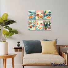 Carica l'immagine nel visualizzatore di Gallery, Mini Set Dipingere con i numeri 15x20cm (6 pezzi) - Delizie da Caffè