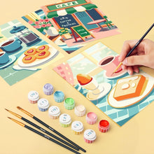 Carica l'immagine nel visualizzatore di Gallery, Mini Set Dipingere con i numeri 15x20cm (6 pezzi) - Delizie da Caffè
