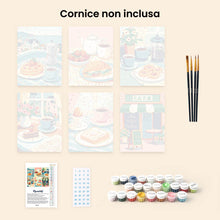 Carica l'immagine nel visualizzatore di Gallery, Mini Set Dipingere con i numeri 15x20cm (6 pezzi) - Delizie da Caffè