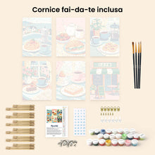 Carica l'immagine nel visualizzatore di Gallery, Mini Set Dipingere con i numeri 15x20cm (6 pezzi) - Delizie da Caffè