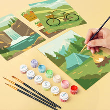 Carica l'immagine nel visualizzatore di Gallery, Mini Set Dipingere con i numeri 15x20cm (6 pezzi) - Fuga nella Natura