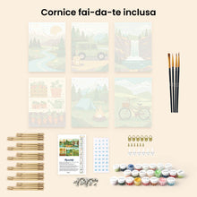 Carica l'immagine nel visualizzatore di Gallery, Mini Set Dipingere con i numeri 15x20cm (6 pezzi) - Fuga nella Natura