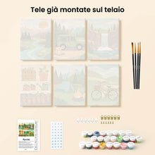 Carica l'immagine nel visualizzatore di Gallery, Mini Set Dipingere con i numeri 15x20cm (6 pezzi) - Fuga nella Natura
