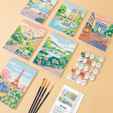 Carica l'immagine nel visualizzatore di Gallery, Mini Set Dipingere con i numeri 15x20cm (6 pezzi) - Sogni Parigini