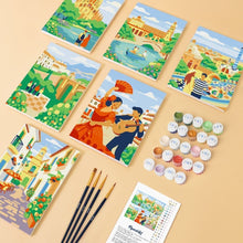Carica l'immagine nel visualizzatore di Gallery, Mini Set Dipingere con i numeri 15x20cm (6 pezzi) - Monumenti Europei