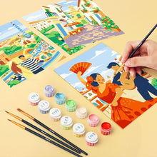Carica l'immagine nel visualizzatore di Gallery, Mini Set Dipingere con i numeri 15x20cm (6 pezzi) - Monumenti Europei
