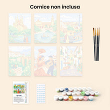 Carica l'immagine nel visualizzatore di Gallery, Mini Set Dipingere con i numeri 15x20cm (6 pezzi) - Monumenti Europei
