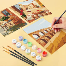 Carica l'immagine nel visualizzatore di Gallery, Mini Set Dipingere con i numeri 15x20cm (6 pezzi) - Campagna Italiana