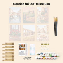 Carica l'immagine nel visualizzatore di Gallery, Mini Set Dipingere con i numeri 15x20cm (6 pezzi) - Campagna Italiana