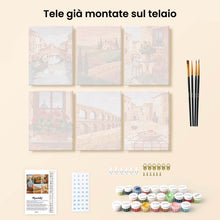 Carica l'immagine nel visualizzatore di Gallery, Mini Set Dipingere con i numeri 15x20cm (6 pezzi) - Campagna Italiana