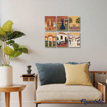 Carica l'immagine nel visualizzatore di Gallery, Mini Set Dipingere con i numeri 15x20cm (6 pezzi) - Sogni Andalusi