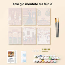 Carica l'immagine nel visualizzatore di Gallery, Mini Set Dipingere con i numeri 15x20cm (6 pezzi) - Sogni Andalusi