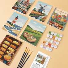 Carica l'immagine nel visualizzatore di Gallery, Mini Set Dipingere con i numeri 15x20cm (6 pezzi) - Olanda in Fiore