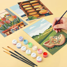 Carica l'immagine nel visualizzatore di Gallery, Mini Set Dipingere con i numeri 15x20cm (6 pezzi) - Olanda in Fiore