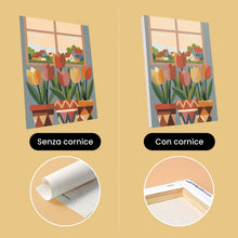 Carica l'immagine nel visualizzatore di Gallery, Mini Set Dipingere con i numeri 15x20cm (6 pezzi) - Olanda in Fiore