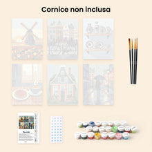 Carica l'immagine nel visualizzatore di Gallery, Mini Set Dipingere con i numeri 15x20cm (6 pezzi) - Tradizioni Olandesi