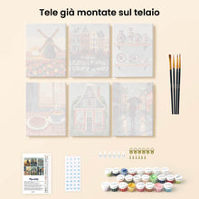 Carica l'immagine nel visualizzatore di Gallery, Mini Set Dipingere con i numeri 15x20cm (6 pezzi) - Tradizioni Olandesi
