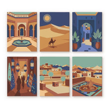 Carica l'immagine nel visualizzatore di Gallery, Mini Set Dipingere con i numeri 15x20cm (6 pezzi) - Scene delle Mille e Una Notte Figured'Art