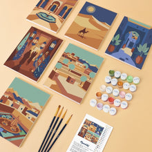 Carica l'immagine nel visualizzatore di Gallery, Mini Set Dipingere con i numeri 15x20cm (6 pezzi) - Scene delle Mille e Una Notte