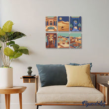 Carica l'immagine nel visualizzatore di Gallery, Mini Set Dipingere con i numeri 15x20cm (6 pezzi) - Scene delle Mille e Una Notte