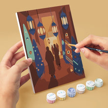 Carica l'immagine nel visualizzatore di Gallery, Mini Set Dipingere con i numeri 15x20cm (6 pezzi) - Scene delle Mille e Una Notte