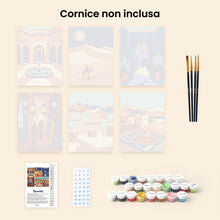 Carica l'immagine nel visualizzatore di Gallery, Mini Set Dipingere con i numeri 15x20cm (6 pezzi) - Scene delle Mille e Una Notte