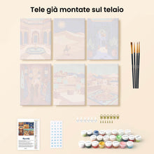 Carica l'immagine nel visualizzatore di Gallery, Mini Set Dipingere con i numeri 15x20cm (6 pezzi) - Scene delle Mille e Una Notte