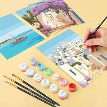 Carica l'immagine nel visualizzatore di Gallery, Mini Set Dipingere con i numeri 15x20cm (6 pezzi) - Sogni di Santorini