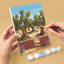 Carica l'immagine nel visualizzatore di Gallery, Mini Set Dipingere con i numeri 15x20cm (6 pezzi) - Sogni di Santorini