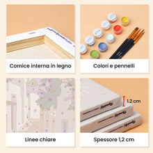 Carica l'immagine nel visualizzatore di Gallery, Mini Set Dipingere con i numeri 15x20cm (6 pezzi) - Sogni di Santorini