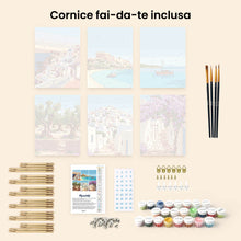 Carica l'immagine nel visualizzatore di Gallery, Mini Set Dipingere con i numeri 15x20cm (6 pezzi) - Sogni di Santorini