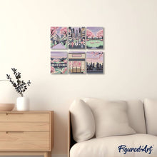 Carica l'immagine nel visualizzatore di Gallery, Mini Set Dipingere con i numeri 15x20cm (6 pezzi) - Primavera a Tokyo