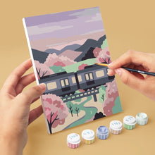 Carica l'immagine nel visualizzatore di Gallery, Mini Set Dipingere con i numeri 15x20cm (6 pezzi) - Primavera a Tokyo