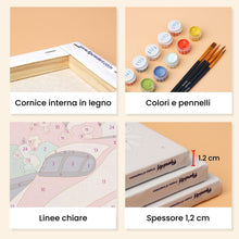 Carica l'immagine nel visualizzatore di Gallery, Mini Set Dipingere con i numeri 15x20cm (6 pezzi) - Tokyo in Fiore