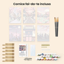 Carica l'immagine nel visualizzatore di Gallery, Mini Set Dipingere con i numeri 15x20cm (6 pezzi) - Tokyo in Fiore