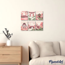 Carica l'immagine nel visualizzatore di Gallery, Mini Set Dipingere con i numeri 15x20cm (6 pezzi) - Spirito del Giappone