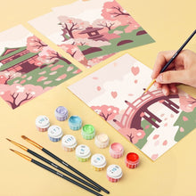 Carica l'immagine nel visualizzatore di Gallery, Mini Set Dipingere con i numeri 15x20cm (6 pezzi) - Spirito del Giappone