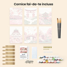 Carica l'immagine nel visualizzatore di Gallery, Mini Set Dipingere con i numeri 15x20cm (6 pezzi) - Spirito del Giappone