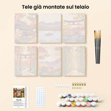 Carica l'immagine nel visualizzatore di Gallery, Mini Set Dipingere con i numeri 15x20cm (6 pezzi) - Giappone Sereno