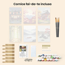 Carica l'immagine nel visualizzatore di Gallery, Mini Set Dipingere con i numeri 15x20cm (6 pezzi) - Paesaggi Zen