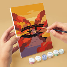 Carica l'immagine nel visualizzatore di Gallery, Mini Set Dipingere con i numeri 15x20cm (6 pezzi) - Tramonto in Giappone