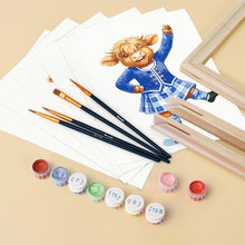 Carica l'immagine nel visualizzatore di Gallery, Mini Set Dipingere con i numeri 15x20cm (6 pezzi) - Amici della Fattoria Scozzese