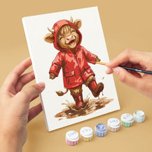Carica l'immagine nel visualizzatore di Gallery, Mini Set Dipingere con i numeri 15x20cm (6 pezzi) - Amici della Fattoria Scozzese